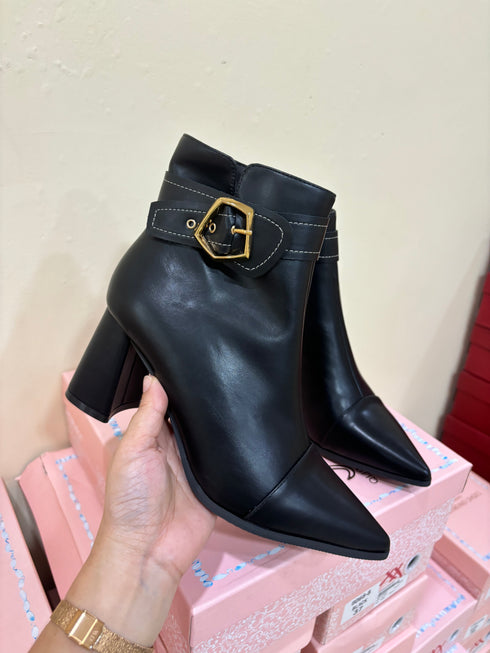 Women Elegant High Quality Ankle Pointed Toe Boots